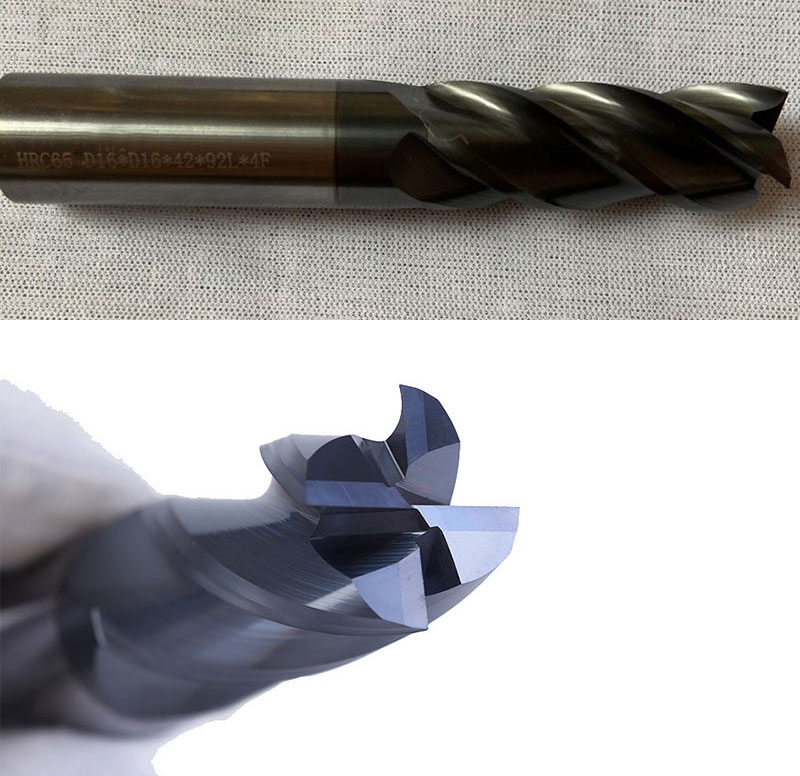 Solid Carbide End Mill 4 Flutes with Corner Radius D10