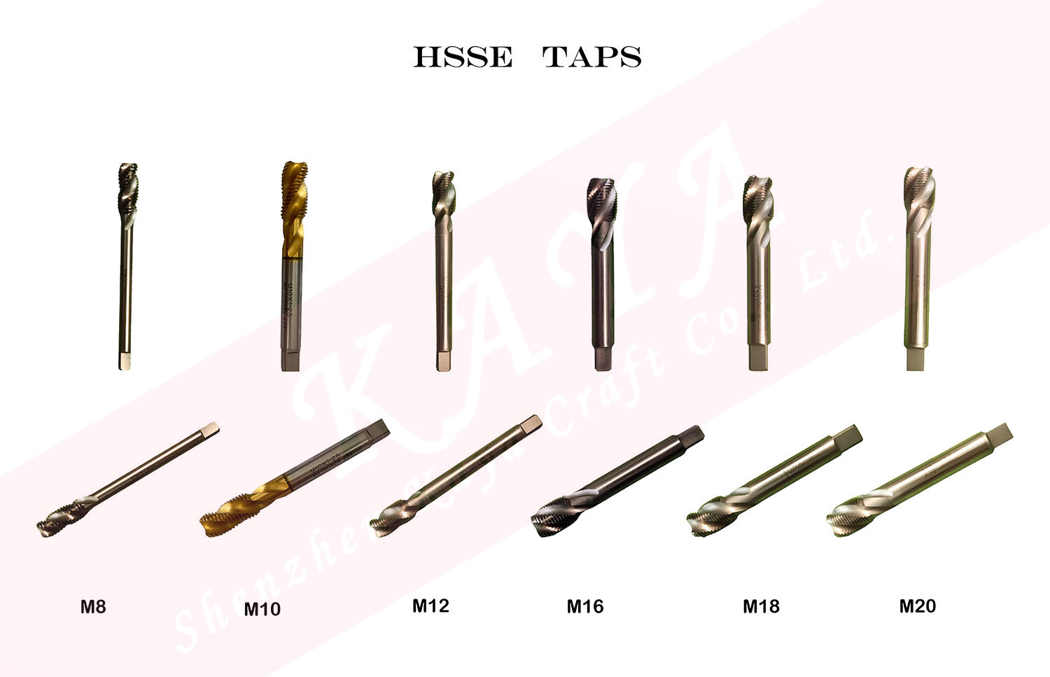 High Quality Hsse Spiral Flute Taps for Aluminum M12*1.25