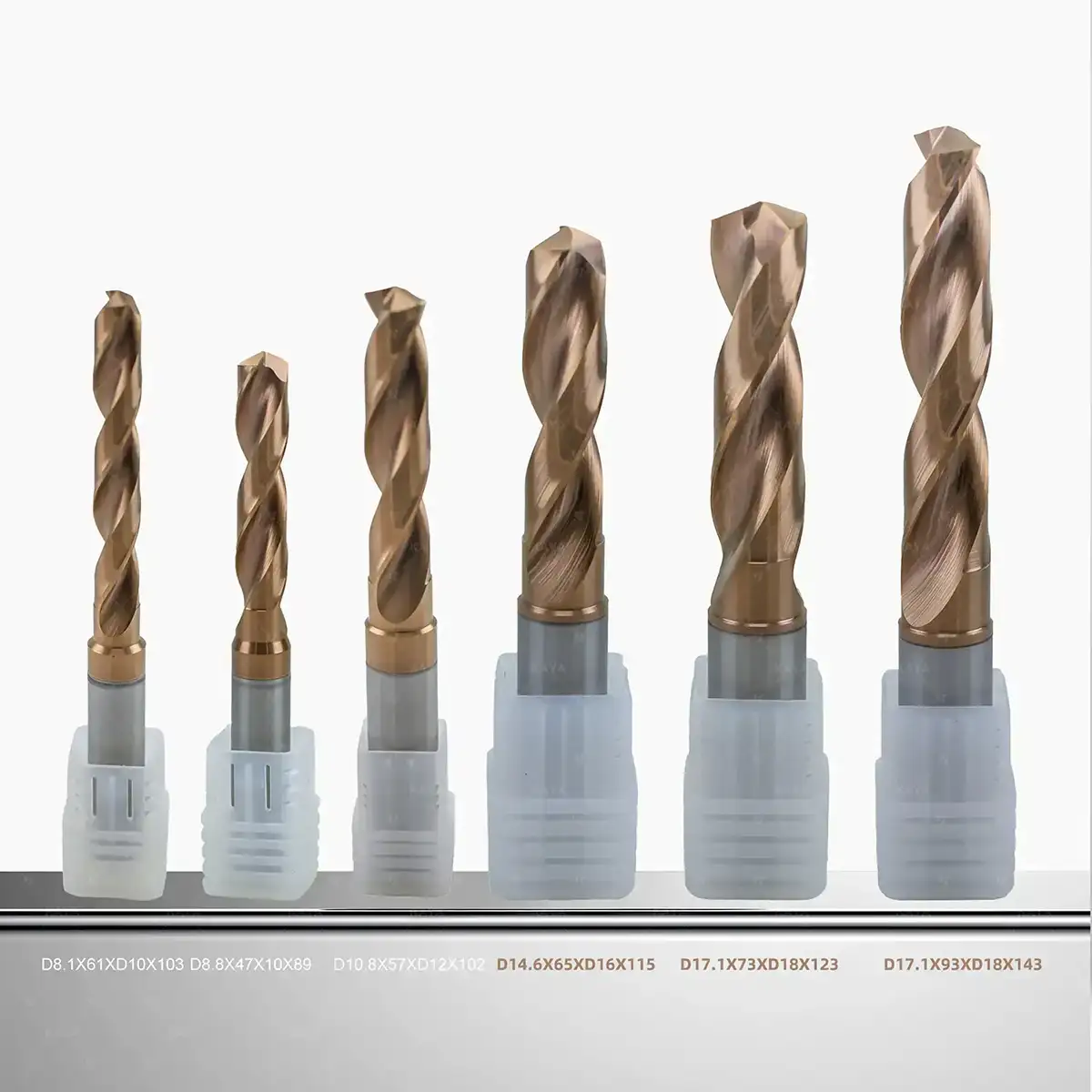 We offer custom carbide drill bits in any diameter, length, and shank configuration. Contact us with your size requirements.
