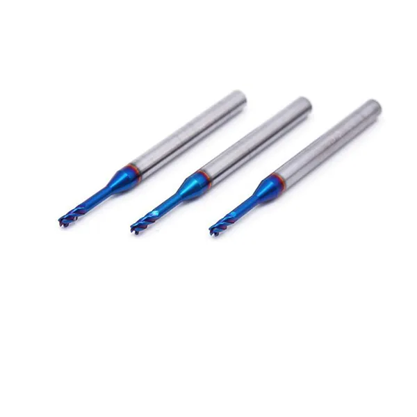 Fraise à Rayon d'Angle à 4 Cannelures D3 – Revêtement TiCN, Longueur Extra