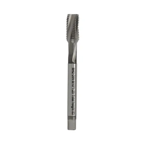 HSSE M42 Spiral Flute Tap M10x1.25 – 8% Cobalt, 15° Spiral, DIN
