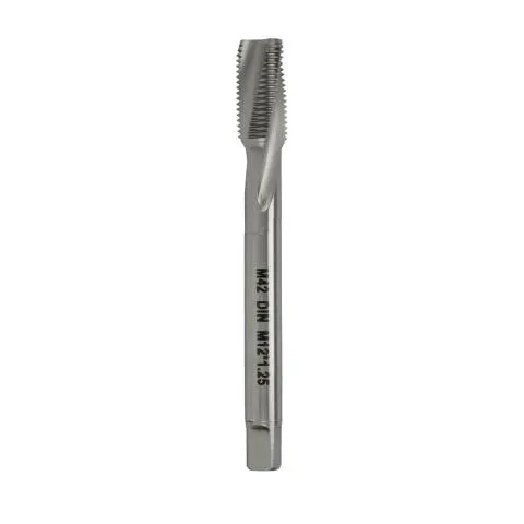 HSSE M42 Spiralflöte Armatur M12x1.25 – 8% Kobalt, TiN-Beschichtet, DIN