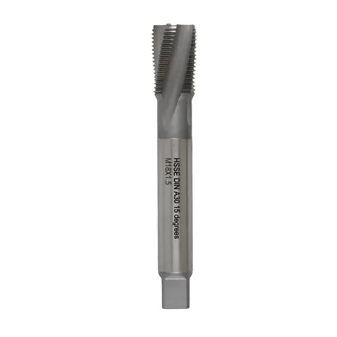 HSSE Spiral Flute Tap A30 DIN 15D M18x1.5 – 4 Flutes, for Cast Iron & Alloy Steel