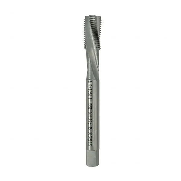HSSE Left-Hand Spiral Flute Tap M12x1.25 – A23 DIN 15D, for Left-Hand Threads