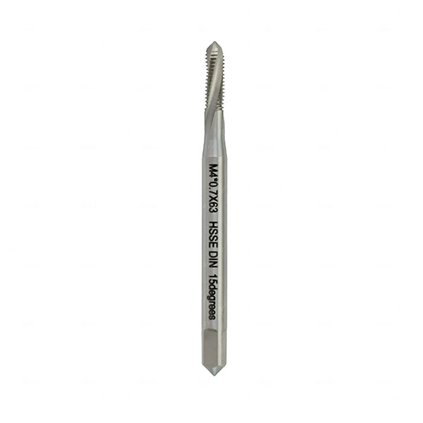 Hsse CNC Machine Spiral Flute Tap M4 for Stainless Steel M4X0.7X63_DIN_15D
