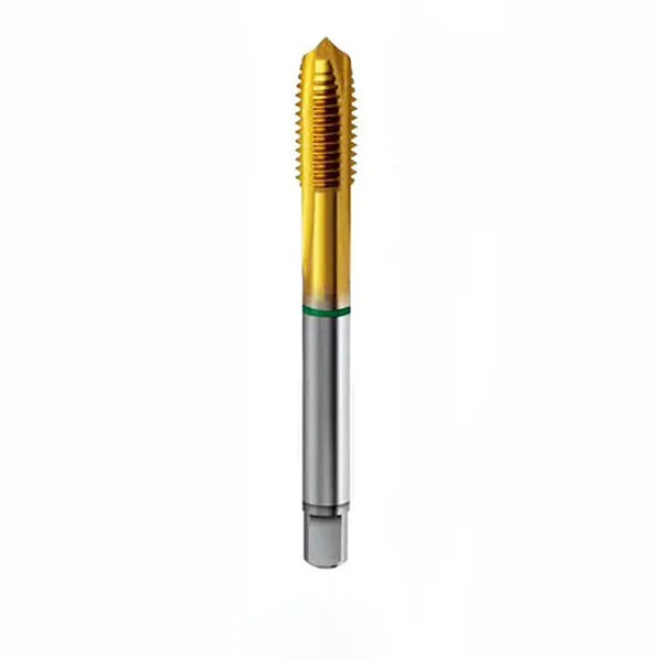 HSSE Spiral Point Tap M8x1.25 – TiN Coated, for Stainless Steel Through Holes