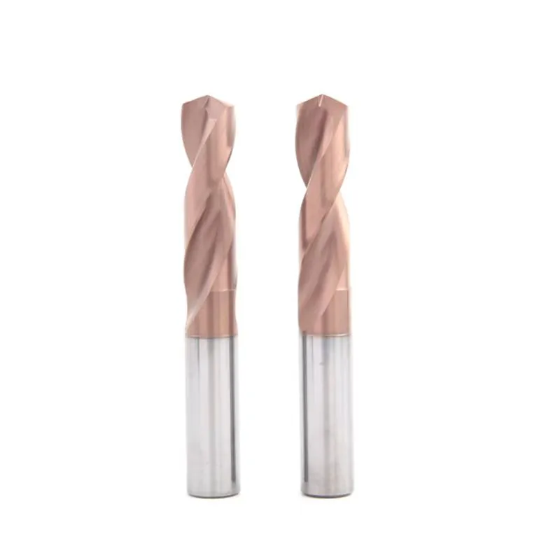 AlTiN Coated Solid Carbide Drill Bit D8mm – 5xD Flute, 72mm OAL