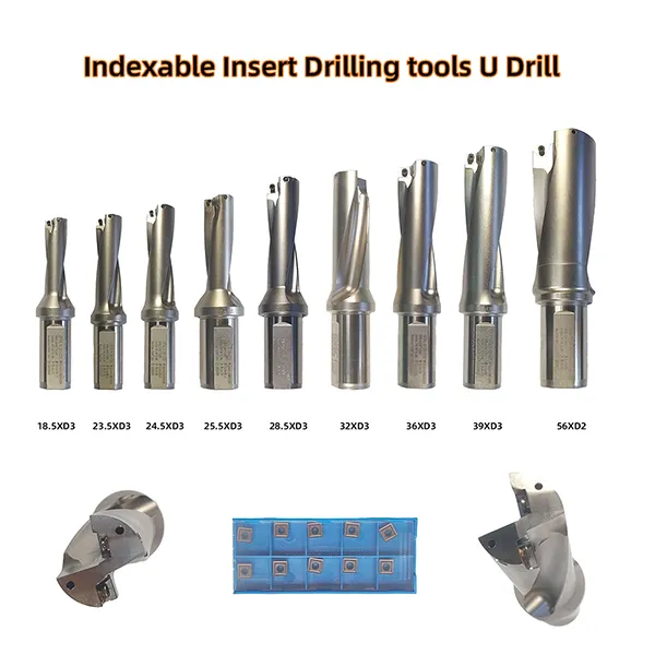 Indexable U Drill 18.5mm – 3D Depth, C25 Shank, SPMG060204 Inserts